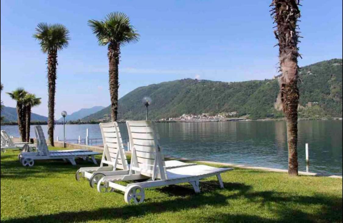 Apartmán Holiday On The Lake Lugano 2 Bissone Exteriér fotografie
