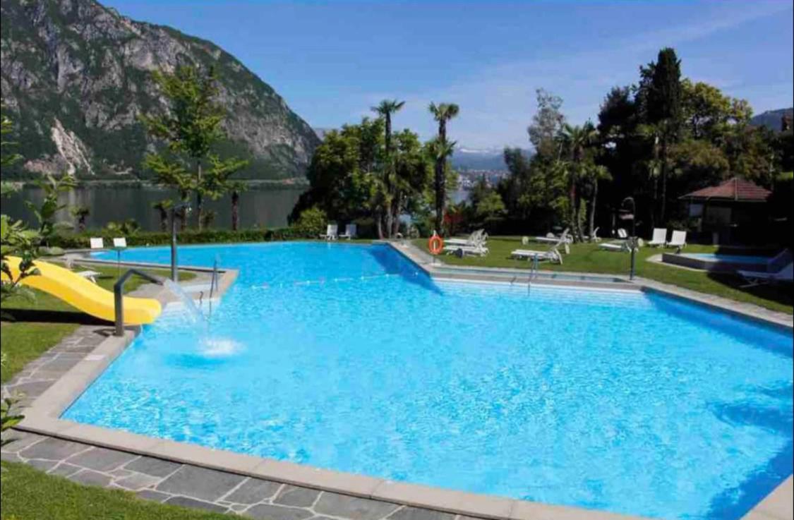 Apartmán Holiday On The Lake Lugano 2 Bissone Exteriér fotografie
