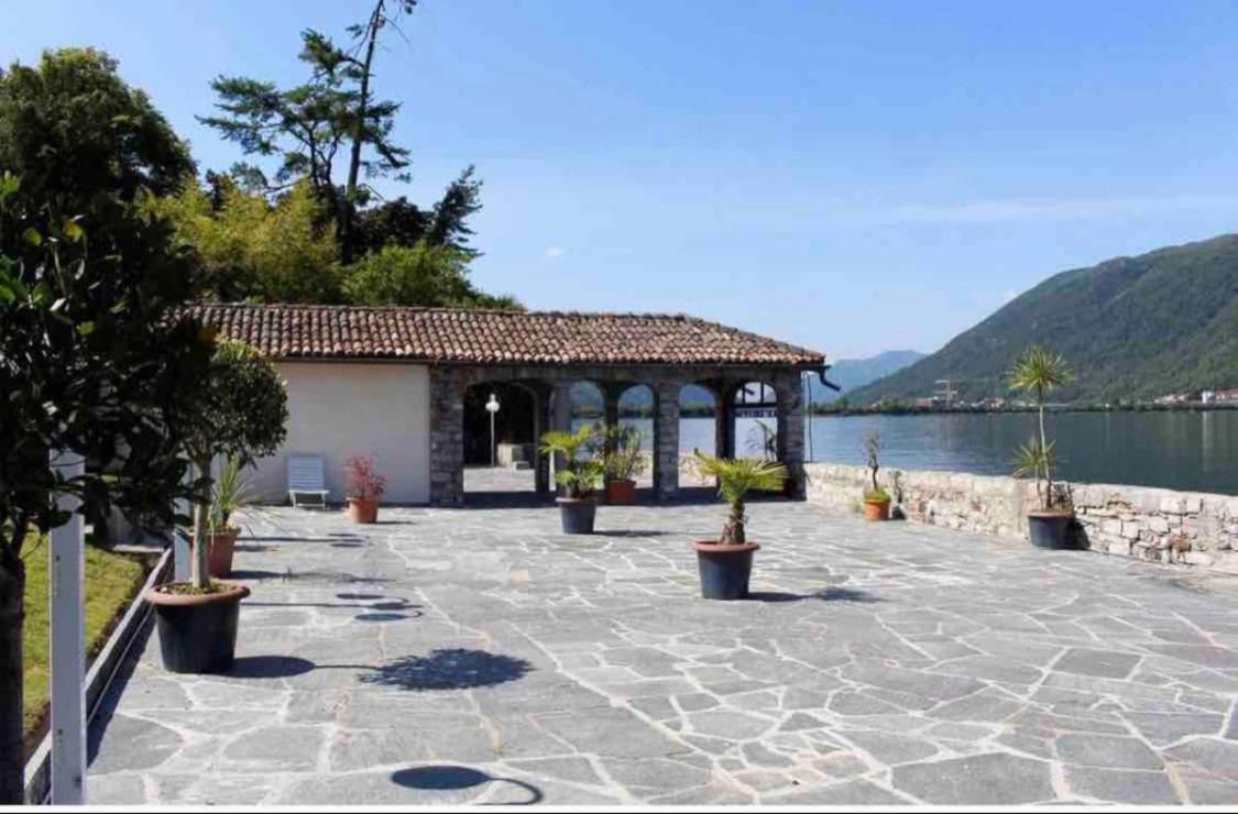 Apartmán Holiday On The Lake Lugano 2 Bissone Exteriér fotografie