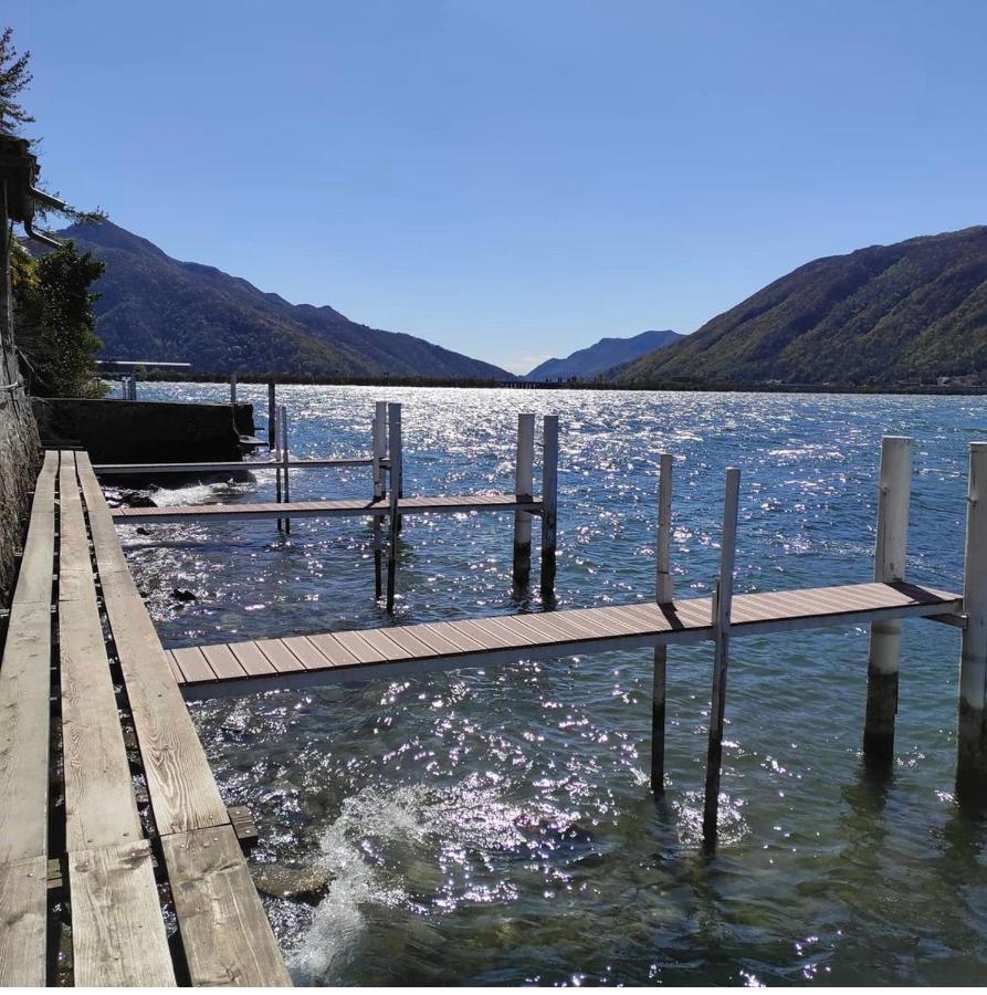 Apartmán Holiday On The Lake Lugano 2 Bissone Exteriér fotografie